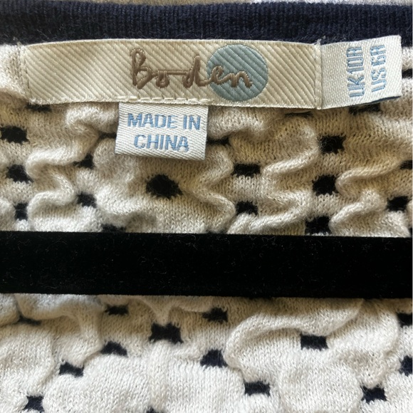 BODEN Jacquard Sweater Dress Size 6R A-Line
Midi 3/4 Sleeve Soft Stretch Knit - Picture 3 of 4